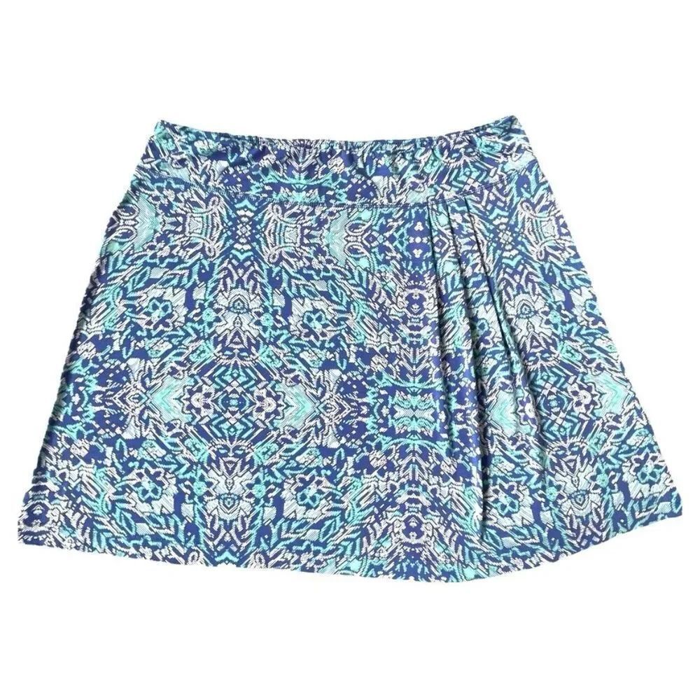 ✨Title Nine Breeze A-Line Sz XS Skirt Blue/Green Abstract Style TN-180941✨
